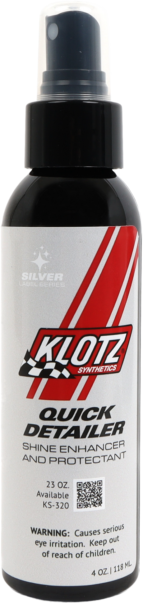 KLOTZ KS-324 Quick Detailer 4 oz – Ideal for Cars, Trucks, and SUVs with Painted, Metal, Glass, and Mirror Surfaces