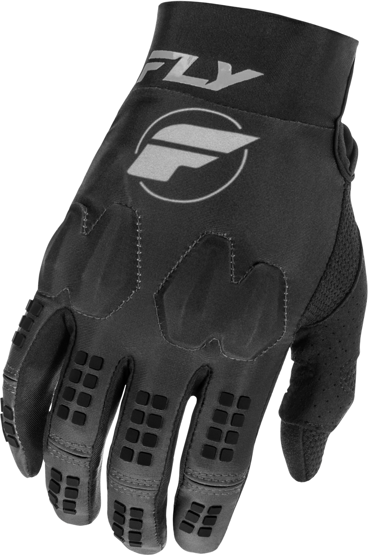 Fly Racing Evolution DST Gloves Black/Grey Medium - Premium Race Gloves for Motorcycle Riding