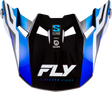 Fly Racing Formula S Carbon Byte Visor for FLY Racing Helmets - Blue Carbon/Blue/White, XL/2X