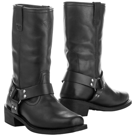 Highway 21 Spark Boots Size 9 - Durable Full-Grain Leather Motorcycle Boot with Weatherproof Technology