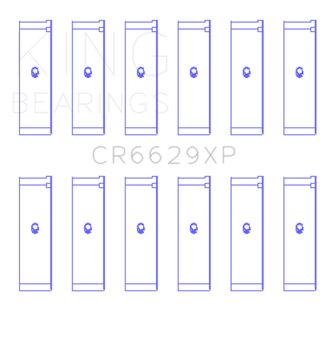 King Engine Bearings Mitsubishi 6G72 (Size 0.25) Connecting Rod Bearing Set
