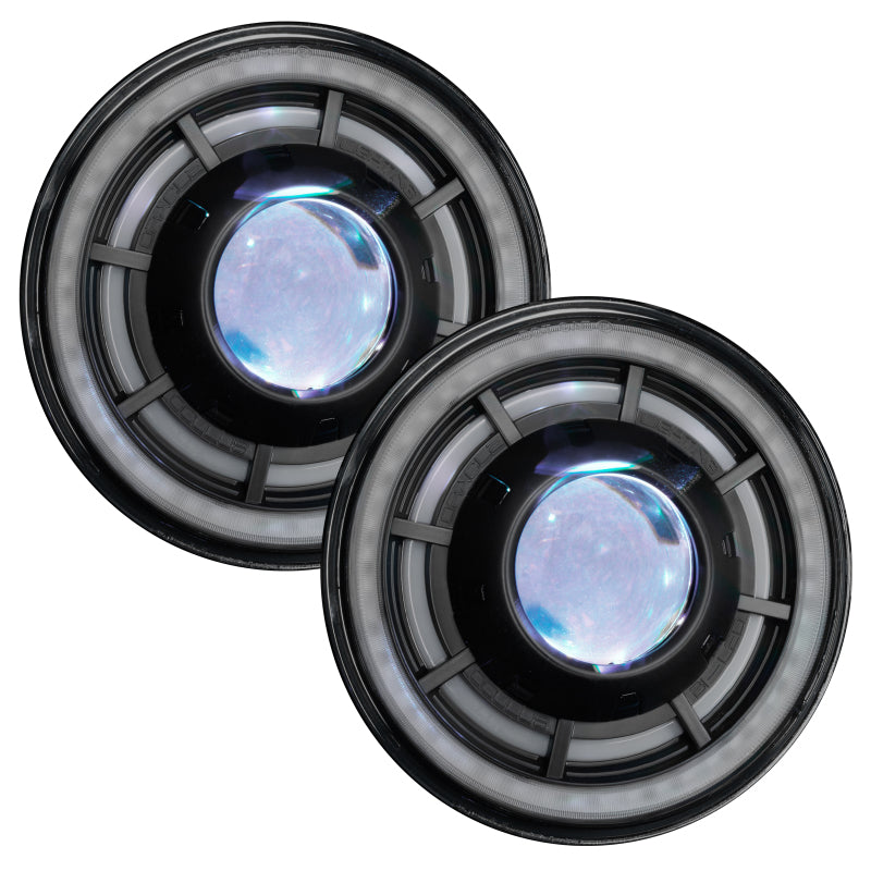 ORACLE Lighting 0718 Jeep Wrangler JK Oculus 7in ColorSHIFT Bi-LED Projector Headlights