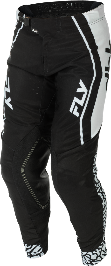Fly Racing Evolution DST DBK Pants for ATV and Off-Road Vehicles, Size 28, Black/White/Red