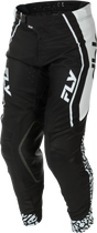 Fly Racing Evolution DST DBK Pants for ATV and Off-Road Vehicles, Size 28, Black/White/Red