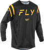 Fly Racing Kinetic Center Jersey Black/Gold Large - Motocross and Off-Road Vehicle Fit