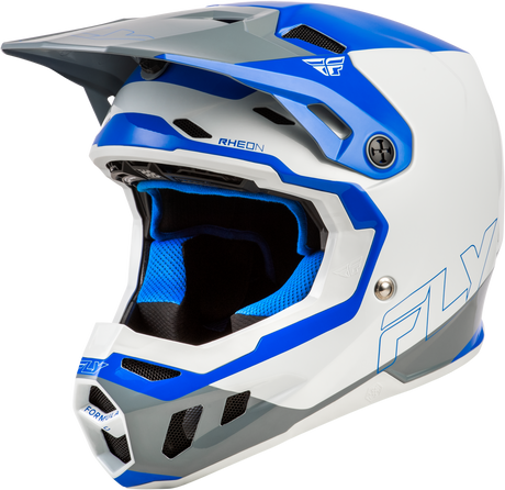Fly Racing Formula CC Glide Helmet for Motocross - Blue/Light Grey/Gray, Extra Small