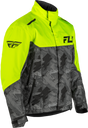Fly Racing SNX Pro Jacket Hi Vis/Black for Snowmobiles – Waterproof, Insulated, Adult Fit