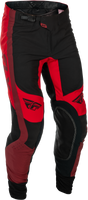 Fly Racing Lite Pants Black/Red Size 36 – Lightweight Motorcycle Riding Pants with Kevlar® Reinforcement and BOA® Fit System
