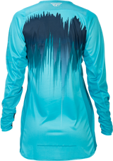 Fly Racing Women's Lite Jersey Aqua/Navy/White Medium for Motocross and Off-Road Vehicles