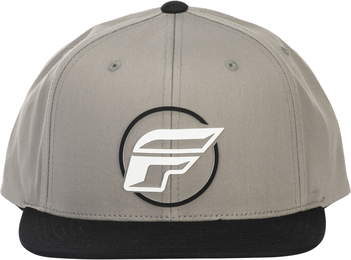 Fly Racing Half Wing Hat Grey with Snapback Closure – Adjustable Curved Bill for Motorcycle and ATV Riders