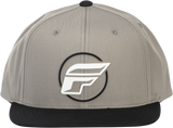 Fly Racing Half Wing Hat Grey with Snapback Closure – Adjustable Curved Bill for Motorcycle and ATV Riders