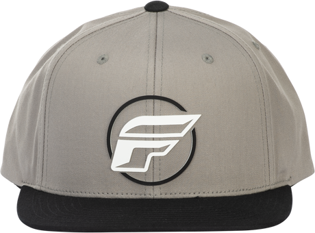 Fly Racing Half Wing Hat Grey with Snapback Closure – Adjustable Curved Bill for Motorcycle and ATV Riders