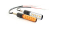 KOSO HE037021 LED Sequential Turn Signal with Amber Lens for Motorcycles and Scooters