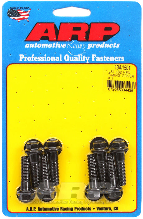 ARP LS1 LS2 Hex Timing Cover Bolt Kit for GM V8 Engines - Part Number 134-1501