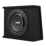 DS18 SB12A 12-Inch Shallow Subwoofer with Enclosure and 350W RMS Amplified System for Car Audio