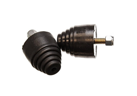 Energy Suspension All Purpose Black Bump Stop Set - Fits Control Arms, Traction Bars, Leaf Springs - 2 1/8 Inch Tall, 2 Inch Diameter - Part Number 9.9101G