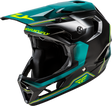 Fly Racing Yth Rayce Repeat Bicycle Helmet for Youth - Black, Teal, Hi-Vis, Size Medium