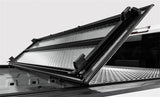 Access LOMAX Black Diamond Plate Hard Tri-Fold Tonneau Cover for 2019-2020 Ram 1500 5' 7" Bed (Excludes Multifunction Tailgate)