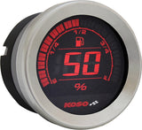 KOSO HD 02 Series Gauge Kit with Silver Bezel for Harley-Davidson FLHTC Electra Glide Classic (2004-2013)