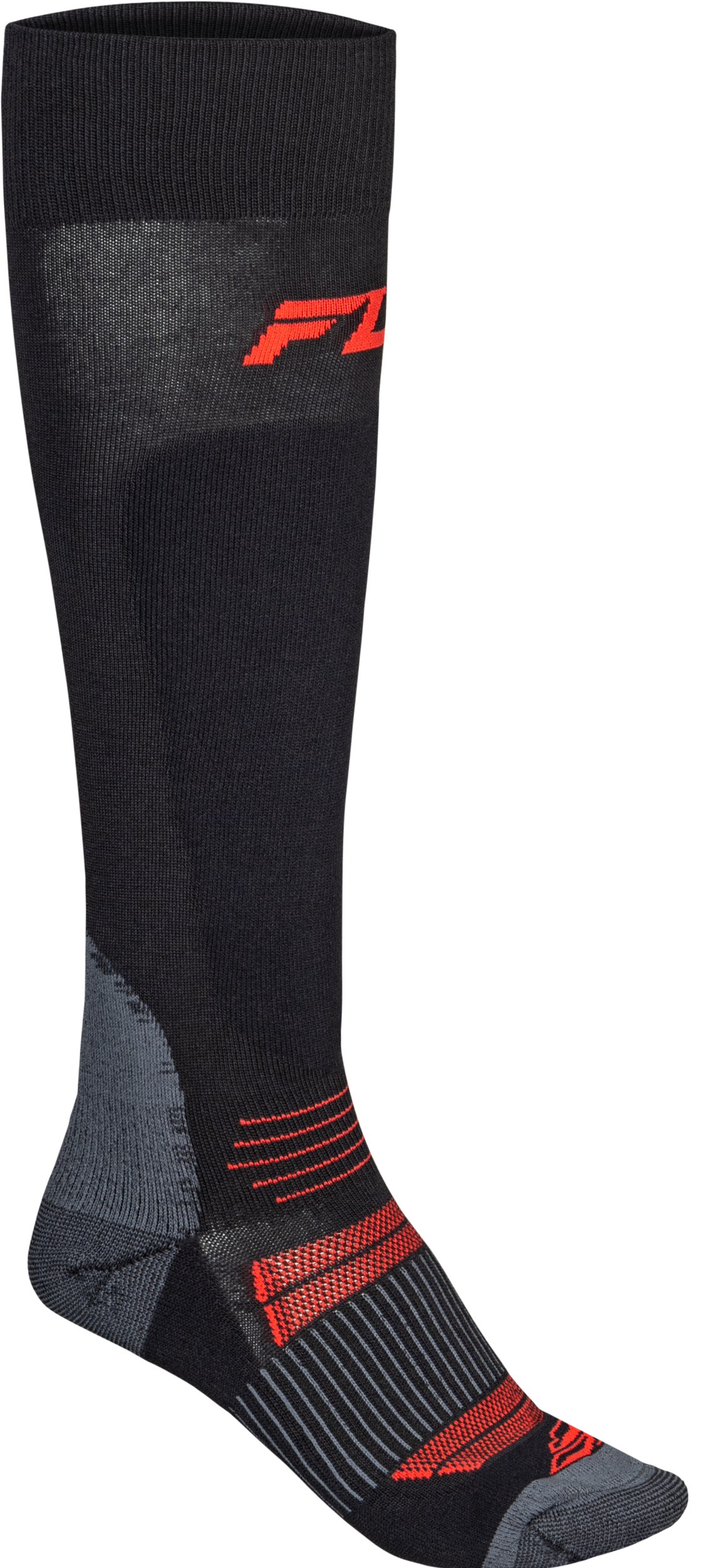 Fly Racing Snow Midweight Wool Sock Black Small/Medium for ATV, UTV, and Snowmobile Vehicles