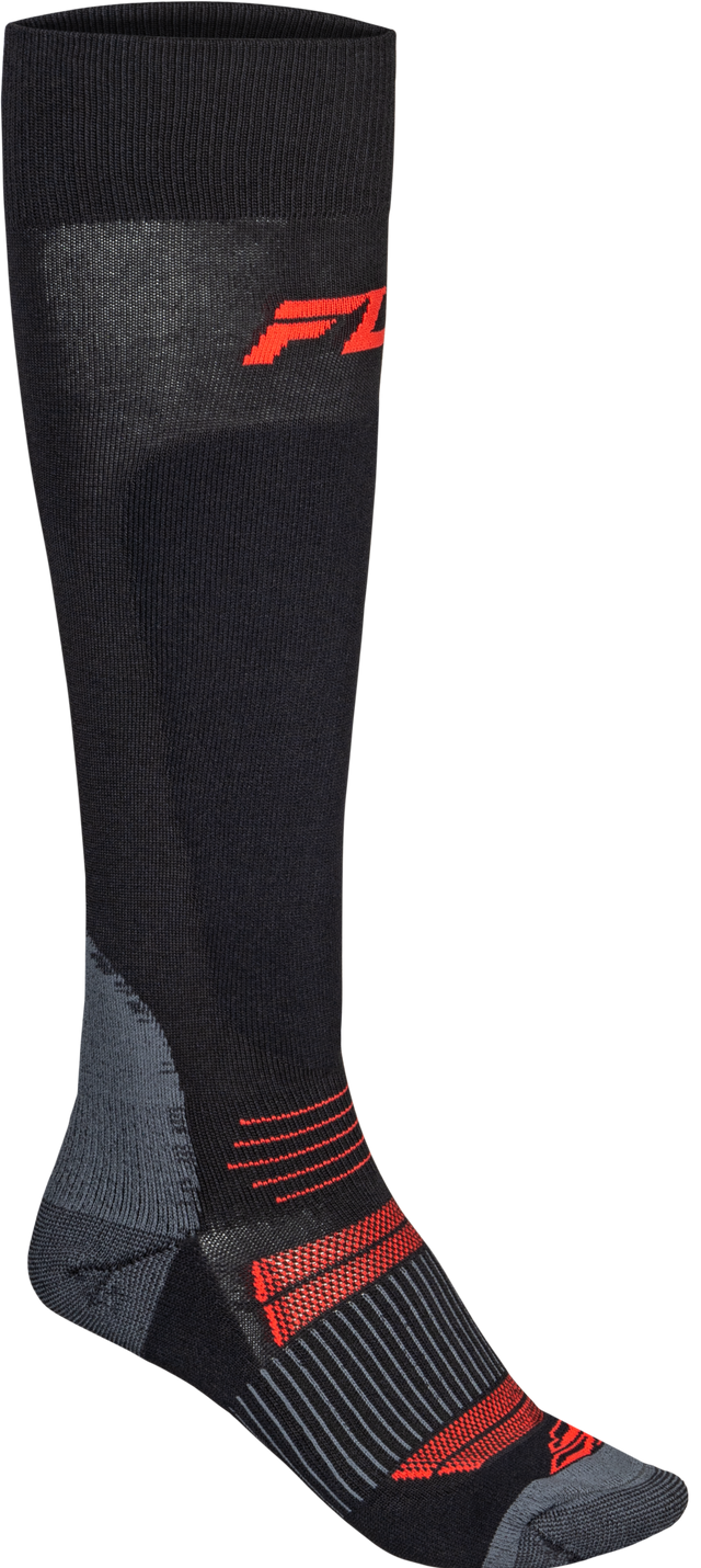 Fly Racing Snow Midweight Wool Sock Black Small/Medium for ATV, UTV, and Snowmobile Vehicles