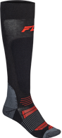 Fly Racing 350-0573L Snow Midweight Wool Sock for Motorcycles, Black Large/XL