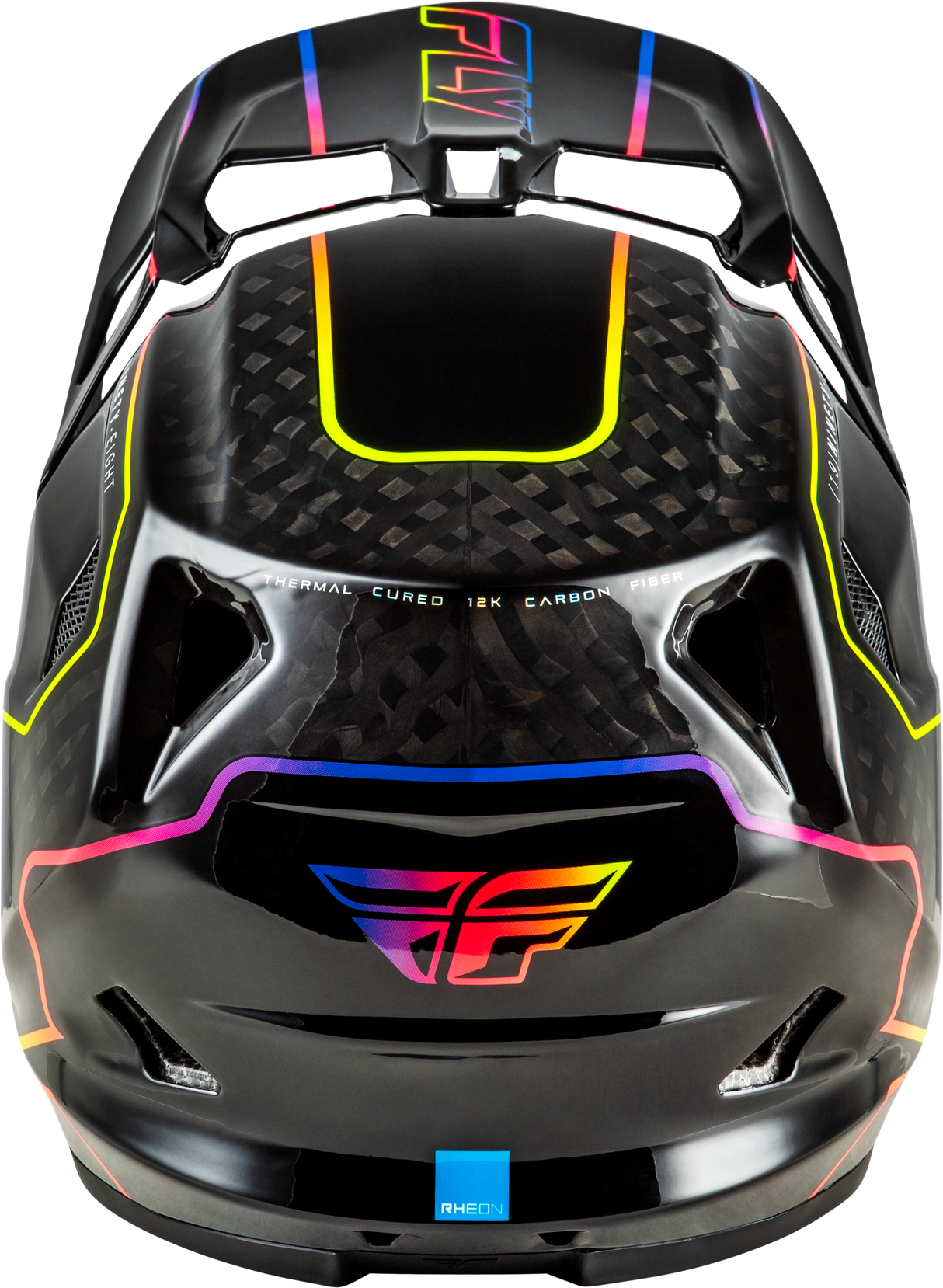 Fly Racing Werx R Flow Carbon Helmet - Black Carbon/Black with Multi Visor, Extra Large Fit for Mountain, BMX, and Cycling
