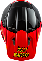 Fly Racing Youth Kinetic Surge Helmet Black/Red/Yellow for Off-Road Motorcycles