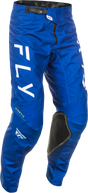 Fly Racing Kinetic Center Pants Navy/White Size 30 - Durable Motorcycle Riding Pants with Ventilation and Adjustable Fit