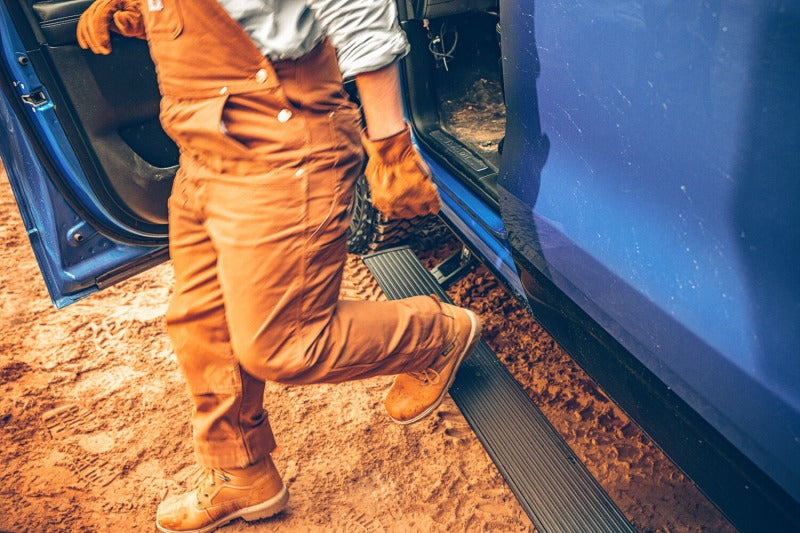 AMP Research 76240-01A PowerStep Plug-N-Play Automatic Running Boards for 2019-2024 Ram 1500 All Cabs - Black with OEM Illumination