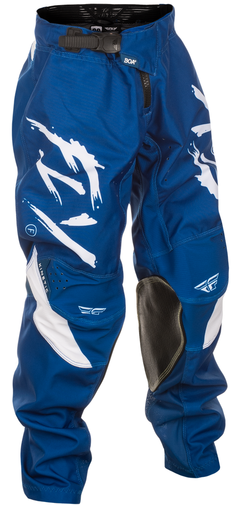 Fly Racing Kinetic Stoke Pant for Motocross - Navy/White, Size 24 - Compatible with Honda CRF250R, Kawasaki KX250, Yamaha YZ250F, Suzuki RM-Z250, KTM SX250