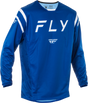 Fly Racing Kinetic Center Jersey Navy/White Large - Motocross Off-Road Dirt Bike Riding Gear for Men and Women