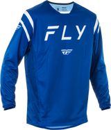 Fly Racing Kinetic Center Jersey Navy/White - Motocross & ATV Riding Apparel for Men and Women