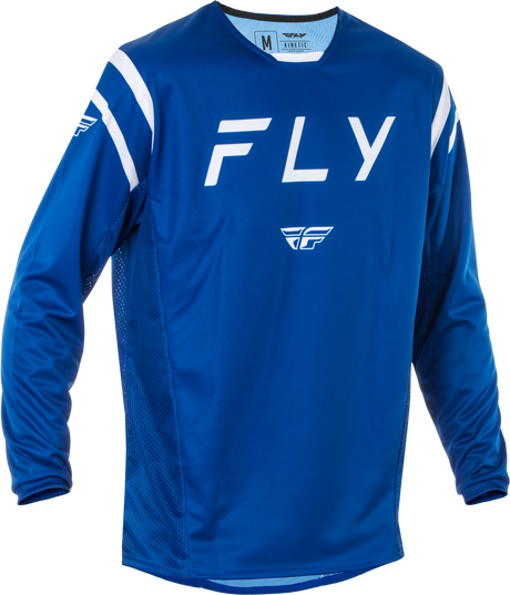 Fly Racing Kinetic Center Jersey Navy/White - Motocross & ATV Riding Apparel for Men and Women