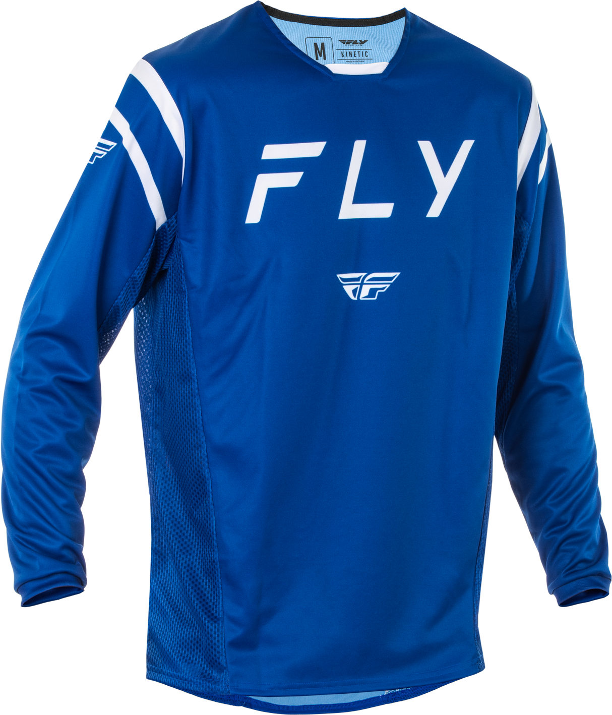 Fly Racing Kinetic Center Jersey Navy/White Small - Lightweight Motocross Jersey for Off-Road & Trail Vehicles
