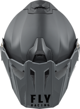Fly Racing Trekker CW Solid Helmet with Electric Shield in Grey - Extra Small Fit for Off-Road and Motocross Vehicles