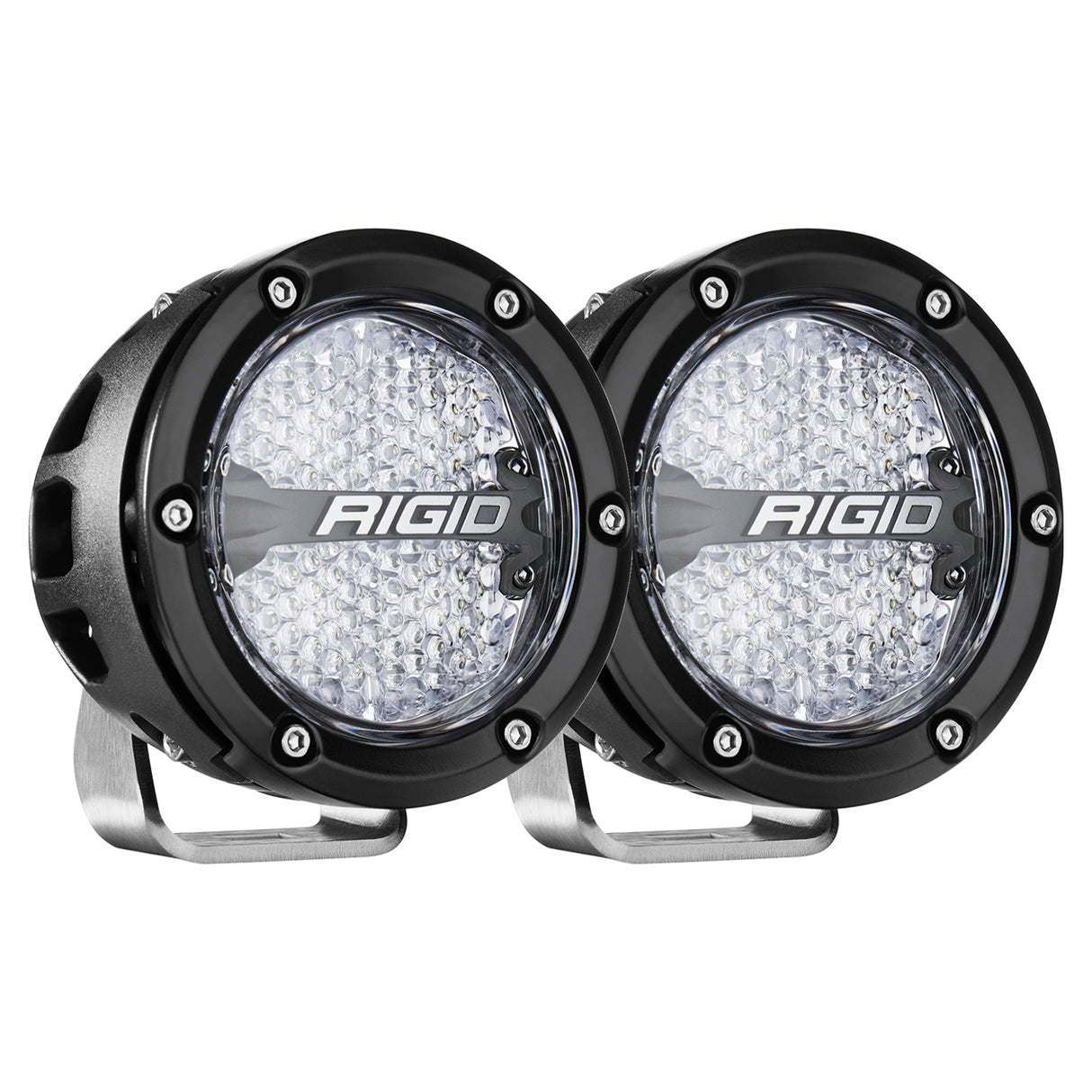 RIGID 36400 360 Series 4-inch Diffused RGB/2 RGBW LED Light Cover for Jeep Wrangler, Ford F-150, Chevrolet Silverado