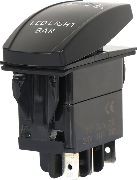 Open Trail SM106-007 Light Bar LED Switch Pro Backlit for Jeep Wrangler, Toyota Tacoma, Ford F-150