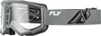 Fly Racing Focus Goggle Grey/Black with Clear Lens for ATV, Motocross, and Off-Road Vehicles