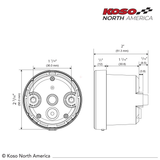 KOSO BA086101 Tnt 05r D48 Tachometer with Vehicle Fitment for Select Motorcycles