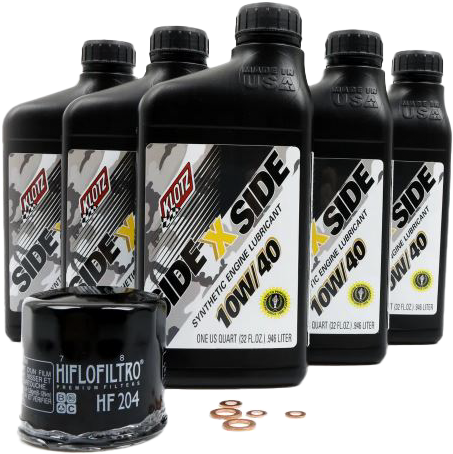 Klotz Sidexside Oil Change Kit 10W-40 with Oil Filter for Yamaha Wolverine RMAX Models