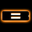 ORACLE Lighting Universal Illuminated LED Letter Badges - Matte Blk Surface Finish - B