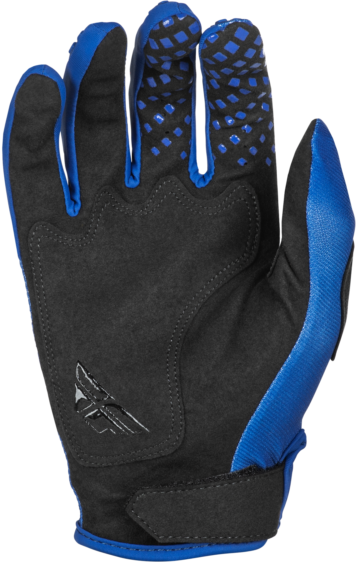 Fly Racing Kinetic Sym Gloves for Motorcycle and ATV - Ultramarine/Dark Blue, Small