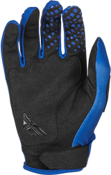 Fly Racing Kinetic Sym Gloves Ultramarine/Dark Blue – Lightweight Protective Race Gloves for Motorcycle and ATV Riders