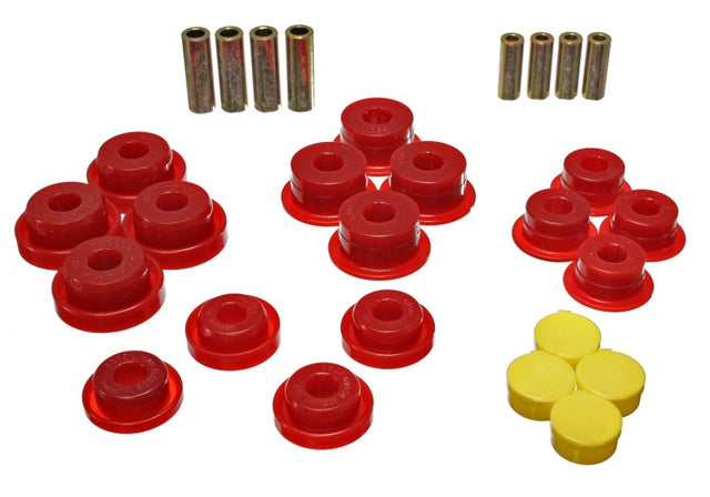 Energy Suspension 2.3106R Front and Rear Control Arm Bushing Set for Jeep Wrangler 2005-2006
