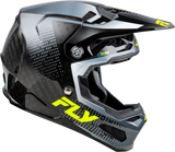 Fly Racing Formula S Carbon Protocol Helmet for Off-Road and Motocross, Black/Carbon/Grey, Fits Honda CRF250R, Kawasaki KX250, Yamaha YZ250F, Suzuki RM-Z250, and KTM SX Models