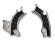 Acerbis 2911441015 X-Grip Frame Guards for Honda CRF250R, CRF250RX, CRF450R, RX, and CRF450R-S – Silver/Black