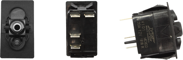 XTC Power Products SW12-NB000000 Dash Switch Body Momentary Blue Bottom for UTVs and Off-Road Vehicles
