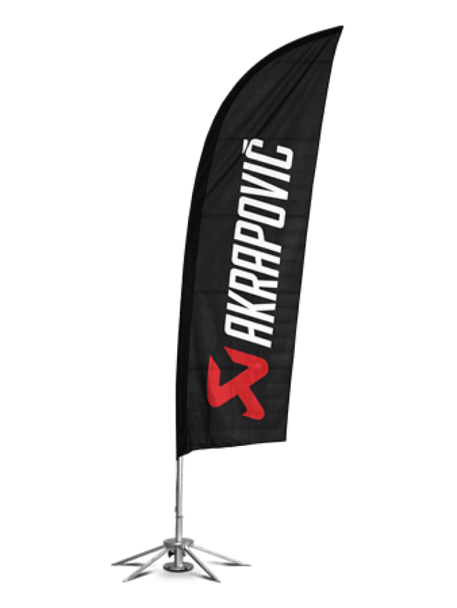 Akrapovic Self-Standing Flag Set - Automotive Display Flag