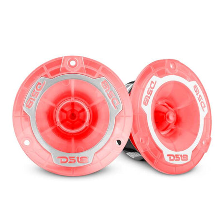 DS18 PRO-TW1L 3.8-inch Super Bullet Tweeter with RGB LED Lights, 120 Watts RMS, 1-inch Aluminum Voice Coil, 4 Ohm, Pair for Car Audio Systems